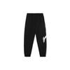 Li Ning Sports Fashion Series Large Logo Print Loose Cuff Knit Joggers Men Joggers Black AKLR369-4