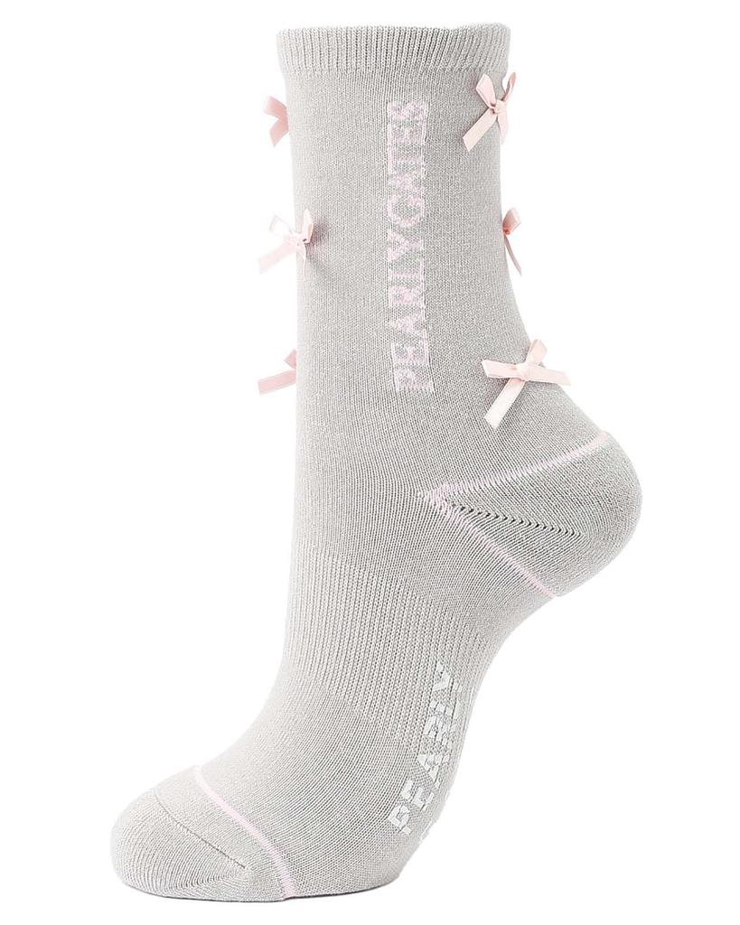 Женские носки средней длины PEARLY GATES (Антибактериальный и устойчивый к запаху, тонкая лента) / Гольфы для гольфа / 053-5186210 020_Серый FR