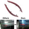 For Volkswagen VW Sharan 2011~2016 7N0945105B 7N0945106B Car Rear Bumper Reflector Taillight Brake Fog Warning Lamp Red Lens