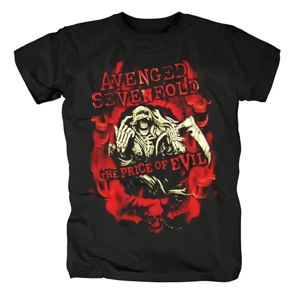 Harajuku Metalcore Avenged Sevenfold Rock футболка хип-хоп уличная футболка Heavy Metal модная повседневная футболка больших размеров женская унисекс