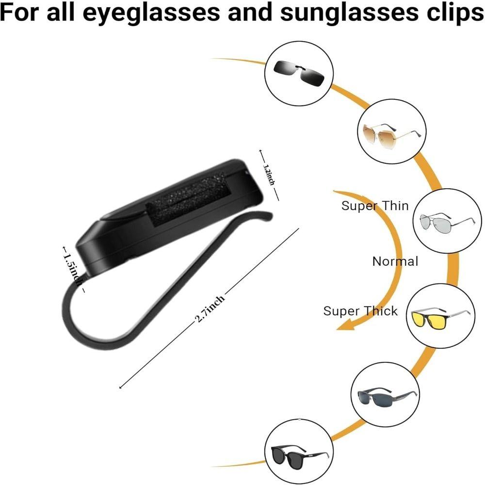 Press Switch Car Glasses Clip Stable Ticket Card Mount Clips Auto Interior Accessory