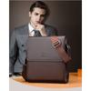 Men's Soft Leather One-shoulder Casual Messenger Bag Business Briefcase Diagonal Vertical Messenger Bag