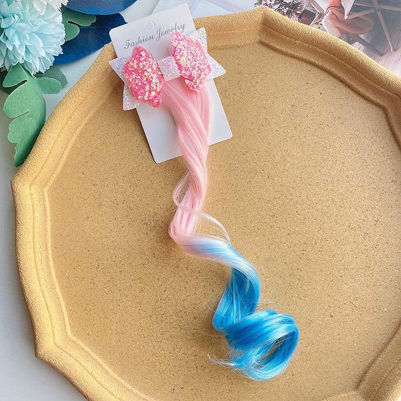 1 пара, милая заколка для девочек, детская заколка для волос, мультяшная веревка для волос, аксессуары, детский парик, веревка для волос, головной убор