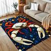 Fantasy Starry Sky Crab Print Carpet for Bedroom Living Room Bedside Sofa Floor Mat Modern Home Decor Area Rug for Gfits
