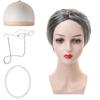 High-quality Short Curly Old Man And Old Woman Costume Wig Set For Events