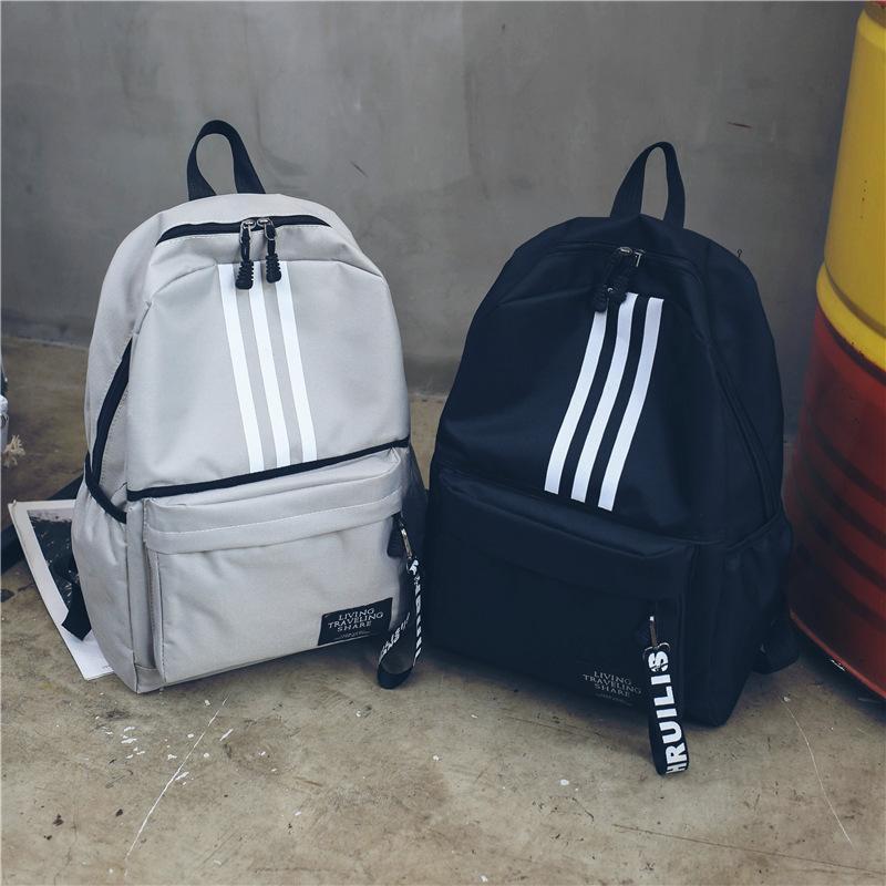 Backpack Male Large Capacity Couple Backpack University High School Student School Bag Campus Travel Tide Double Back