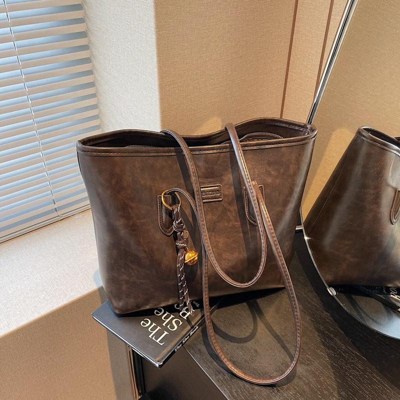 Ретро сумка женская большой вместимости новая модная универсальная простая наплечная сумка сумка-тоут для поездок на работу