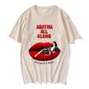 Agatha All Along T-Shirt Cotton Graphic Tees Revenge Is A Witch New Design Tshirts Oversized Red Lips Graphic Printing Clothing