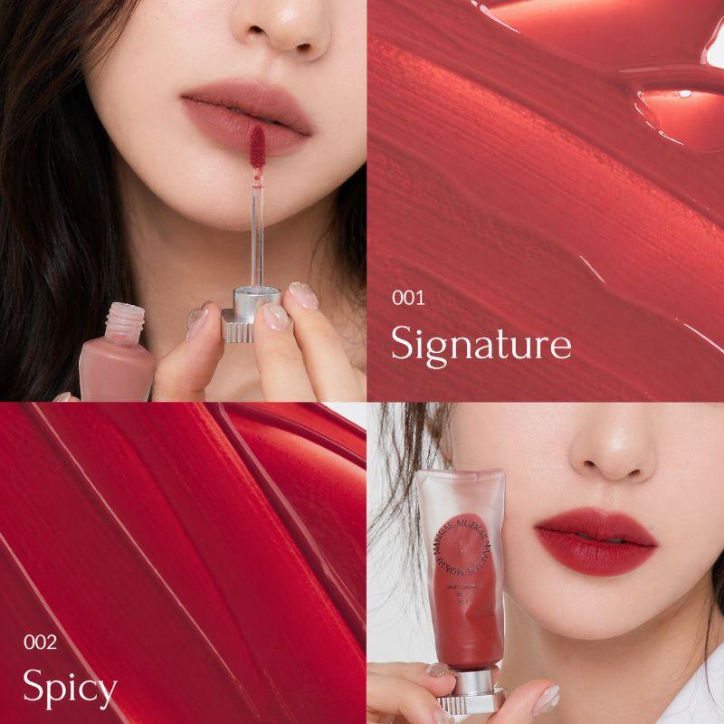 MUZIGAE MANSION Objet Water Lip Tint 5,8 мл – Легкий стойкий увлажняющий тинт для губ K-Beauty 8 оттенков