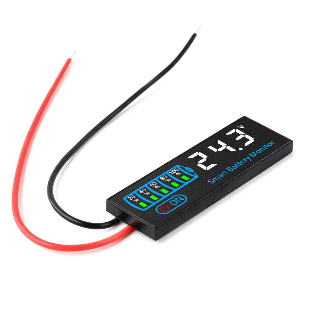 LED Battery Voltage Tester Module Battery Charge Indicator Panel Acid/Lipo Lithium Battery Capacity Board Voltage Battery Tester