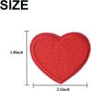 2.1 X 1.8inches 10 Pieces Red Clothing Iron-on Embroidered DIY Clothing Motif Applique  Jackets
