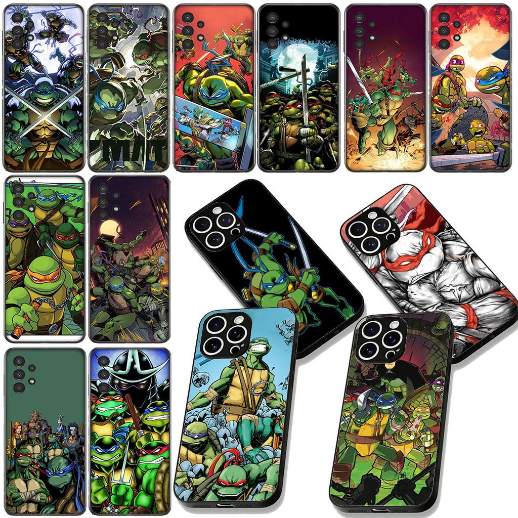 Cartoon n-Ninjas Wallpaper T-Turtles Phone Case for Samsung Galaxy A06 A05 A14 A50 A51 A52 A12 A13 A23 A70 A07 A25 A26 A72 A56