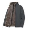 Winter and Autumn New Solid Color Young and Middle-aged Casual Velvet Thickened Jackets for Men