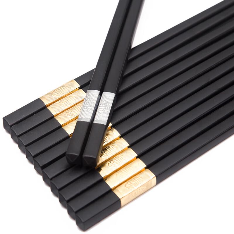 Premium Antibacterial Non-slip Alloy Chopsticks
