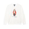 Polo Sweatshirt Bear Print Crew Neck Long Sleeve Kids Tops White 323960439-002