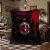 AC Milan Print Flannel Blanket Soft Warm Sofa Bed Throw Blanket For Home Office Bedroom