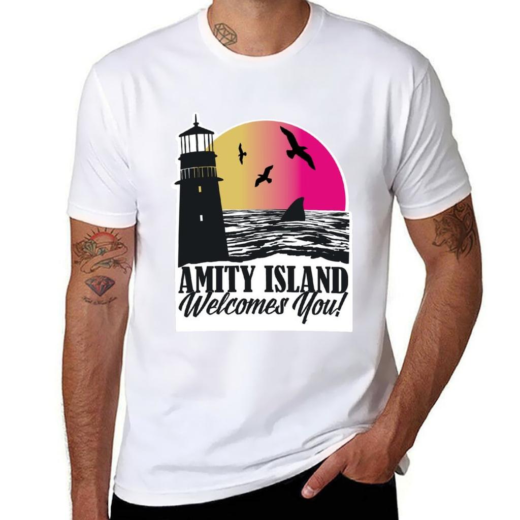 Welcome to Amity Island TShirt Unisex t shirt cotton 100 t shirts for Unisex cotton funny TShirt