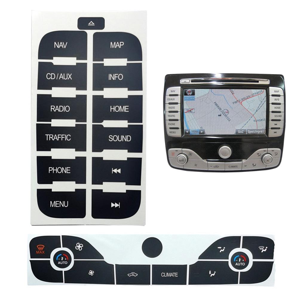 Кнопки управления Ячейки Ремонт Радио Наклейка Кнопки Ремонт Радио Наклейка Отраженный Свет S Max Ремонт Кнопки Наклейка