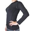 VITAL SALVEO CQ-8263 Women's Compression Long Sleeve Exercise Wear, Cool Dry, Black (XS)