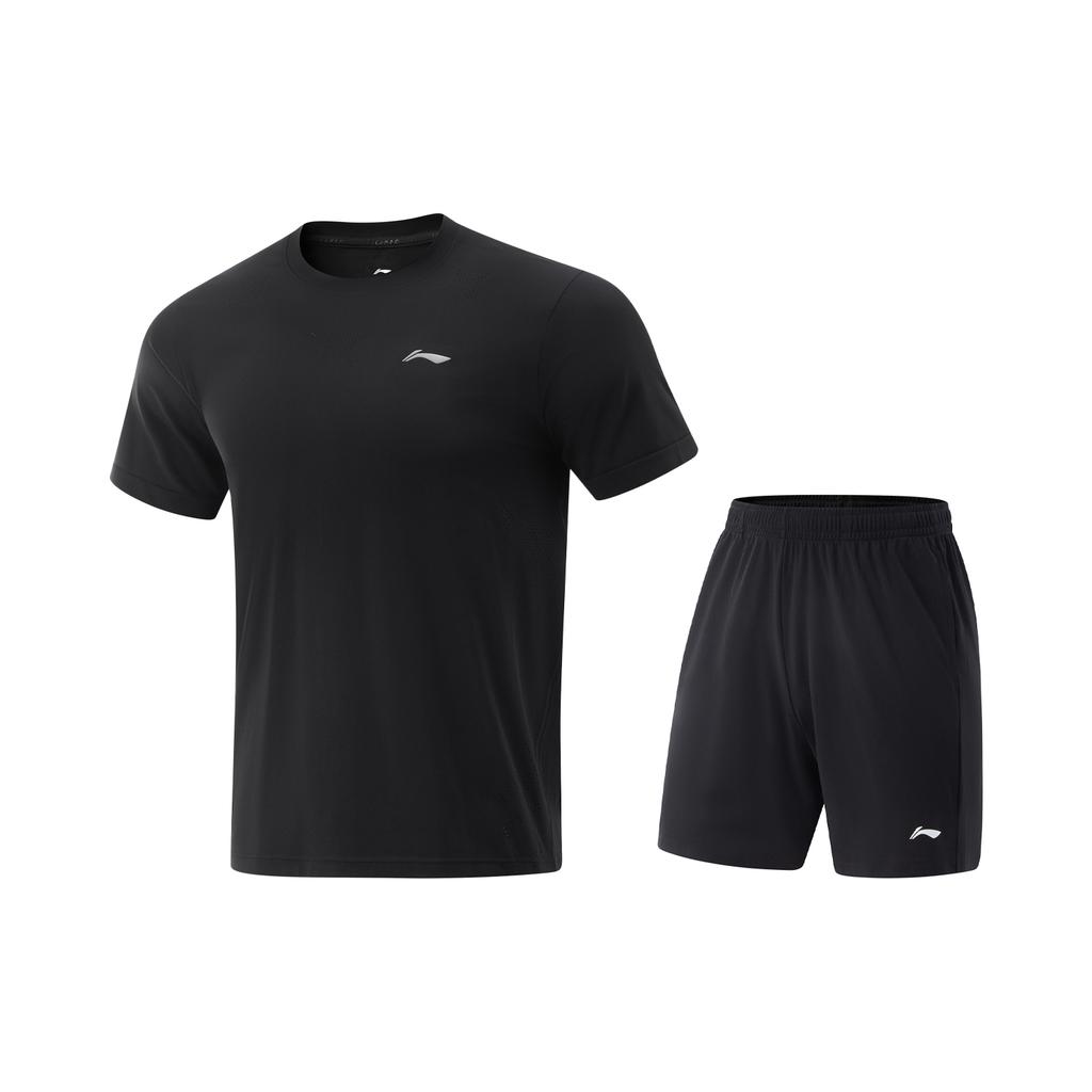 Li Ning Коллекция для настольного тенниса Комплекты одежды для настольного тенниса Мужские Черные AATV071-1