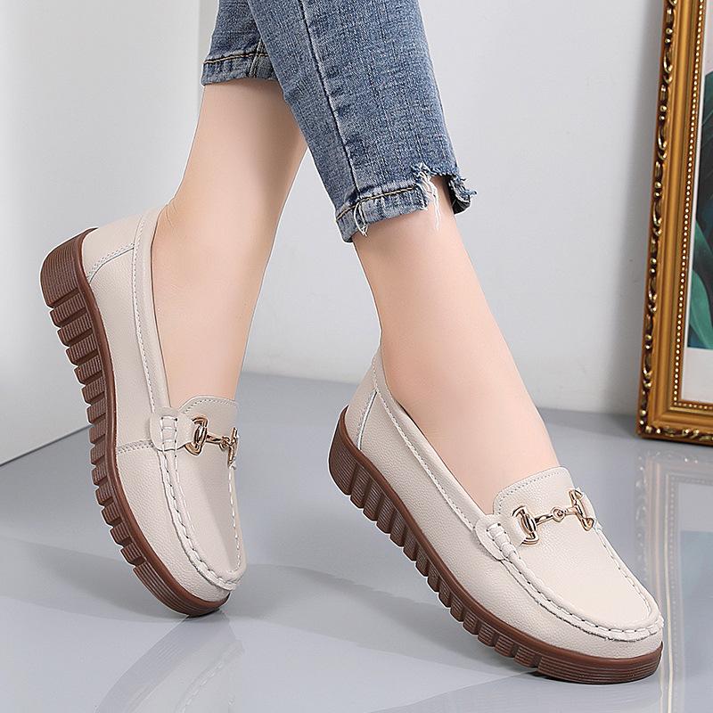 Женские пенни-лоферы из искусственной кожи, классические мокасины, повседневные, удобные, легкие, прогулочные туфли на плоской подошве, для вождения, женские туфли-лоферы