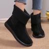 2024 New Women's Boots Solid Round Toe Socks Shoes Women Winter Keep Warm Sponge Bottom Ankle Boots Femmes Shoes Zapatos Mujer