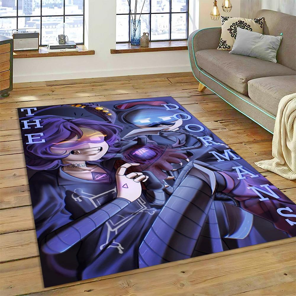 2025 New Style Murder Drones Uzi V Cartoon Robot Rug Carpet for Living Room Bedroom Home Decor, Floor Mat Non-slip Sofa Doormat