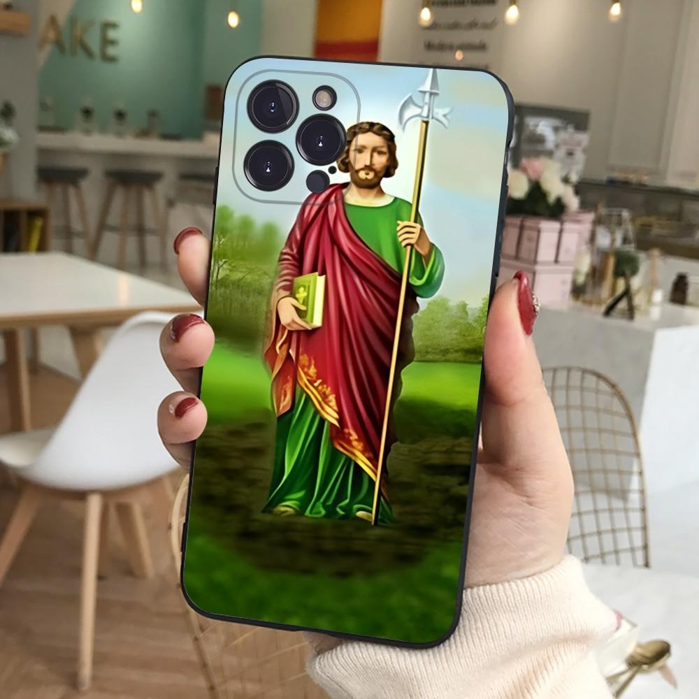 San Judas Phone Case For iPhone 15 14 11 12 13 Mini Pro XS Max Cover 6 7 8 Plus X XR SE 2020 Funda Shell
