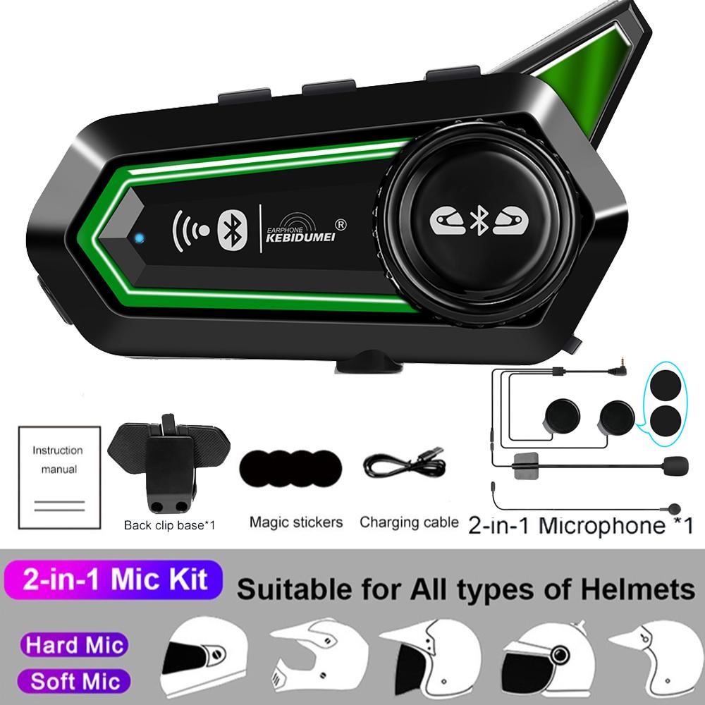 Гарнитура для шлема мотоцикла BT31Pro Bluetooth, водонепроницаемость IPX6, шумоподавление, 2 водителя, 300 м интерком