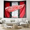 Red Wings Logo Tapestry, Unique Design Tapestry, Wall Decor for Bedroom,Livingroom, Playroom,Heartwarming Fan Holiday Gifts