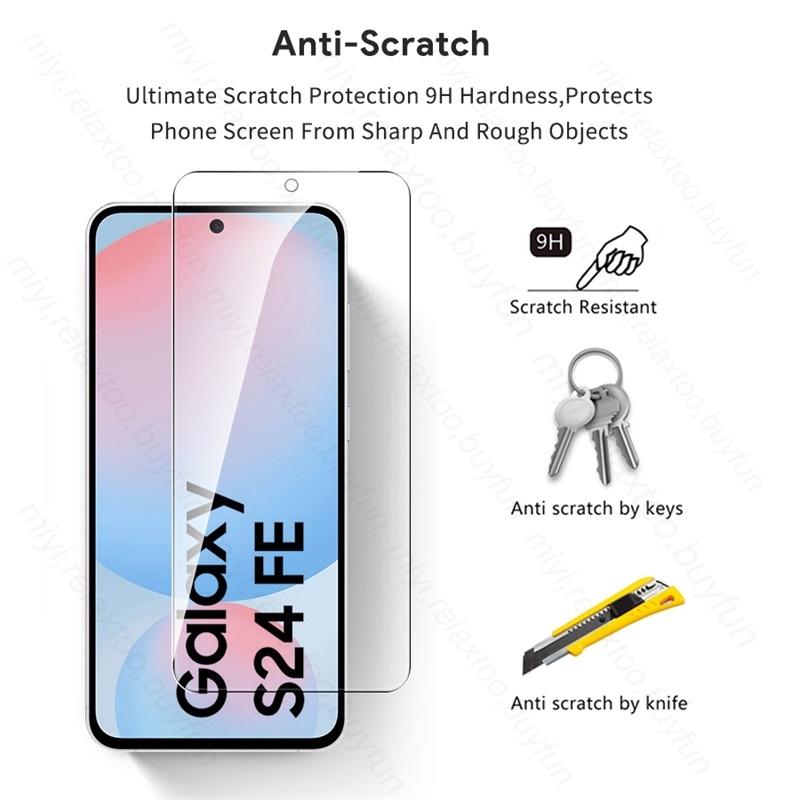 Закаленное стекло 6-в-1 для Samsung Galaxy S24 FE/S25 FE 5G Чехол Защитное стекло для камеры Samung S24FE S 24 FE 24FE