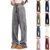 Women Pajama Pants Plush Sleep Pants Soft Elastic Waist Pajama Bottoms Solid Color Pants With 2 Pockets