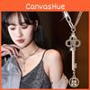 Fashion Korean Unique Key Necklace For Women With Timeless Design And Finish Luxurious