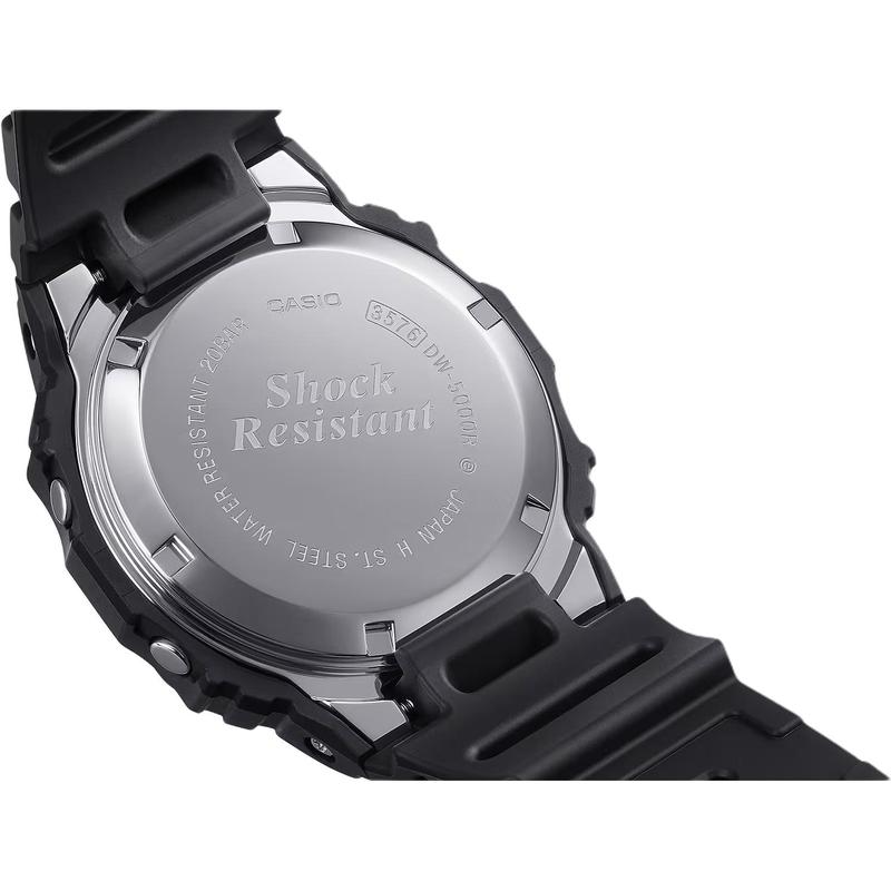 Casio Серия DIGITAL-квадратная 200м водонепроницаемость Кварцевый полимерный ремешок тот же стиль для мужчин и женщин серый циферблат DW-5000R-1APR