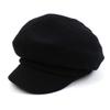 Universal Chemistry Deep Black Wool Newsboy Cap