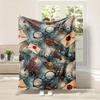 Flannel Fleece Blanket Cover Flannel New 2024 Halloween Bed Sheet Blanket Home Sofa