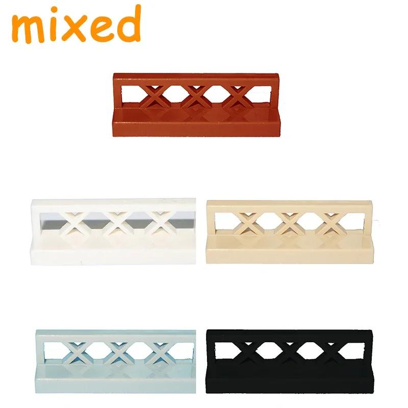 Аксессуары для Города Строительных Блоков Деталь MOC Забор Перила Лестничная Ограда Лестница Ограждающий Брус Замок Сад Ферма Военный Собираемый Кирпич