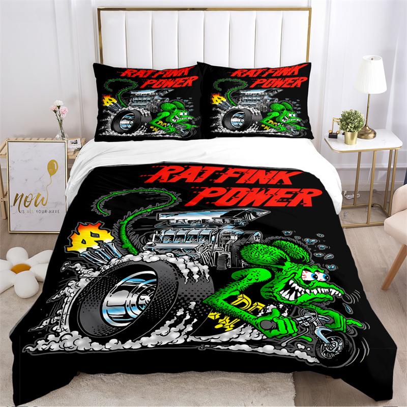 Мультяшный забавный крыса Финк постельное белье пододеяльник с наволочкой домашний текстиль Twin Full Queen King детский подарок