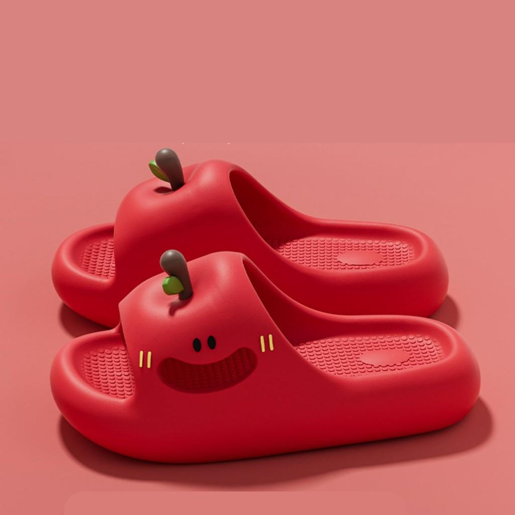 Шлепанцы на толстой подошве с улыбающимся лицом, женские шлепанцы, EVA, увеличение высоты на 1,4 дюйма, комнатные тапочки для душа, уличные дорожные пляжные сандалии