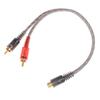 Автомобильный аудио 1Rca Female To 2Rca Male Y Splitter Cable Converter Cord Adapter Cable