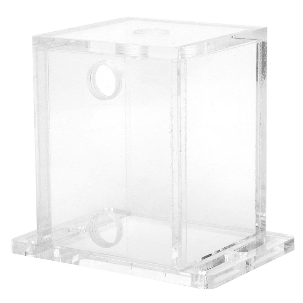 Acrylic Water Tank GQSXT3 Fully Transparent 3 Holes Water Cooler with Extension Fixation for Computer CPU