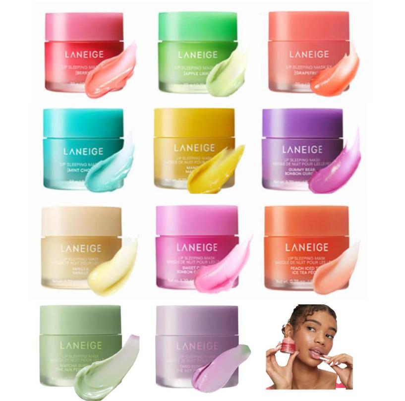 LANEIGE Ночная маска для губ 20 г – Увлажняющий ночной бальзам для губ в 11 вкусах