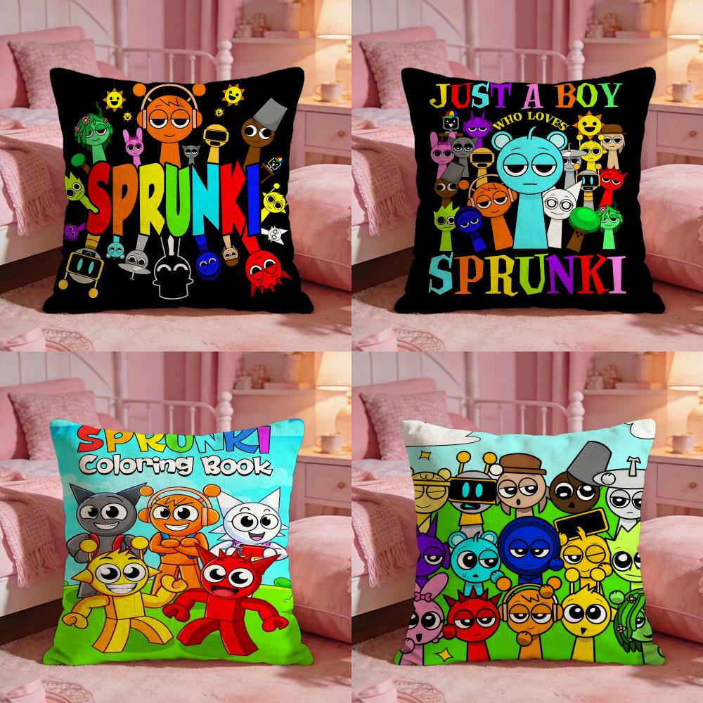 SSprunkis Classic Game Cushion Cover Premium Comfort Reversible Pillow Cove Two In One Design For Any Room Car Interior