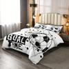 3pcs Football Duvet Cover Set Soccer Bedding Set Sports Games Duvet Cover For Boys Girls Teens Bedroom For Home