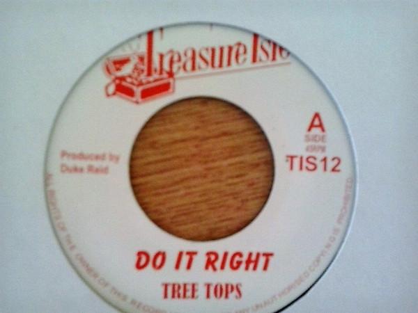 7-дюймовая пластинка TREE TOPS Do It Right TIS12 TREASURE ISLE Ямайка Регги Ска Даб Б/у