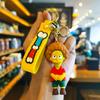 Милый брелок Simpsons Мультяшная фигурка Брелок для сумки пары машины Персонализированные подарки Мода Y2k Кавайи Милые Персонализированные подарки