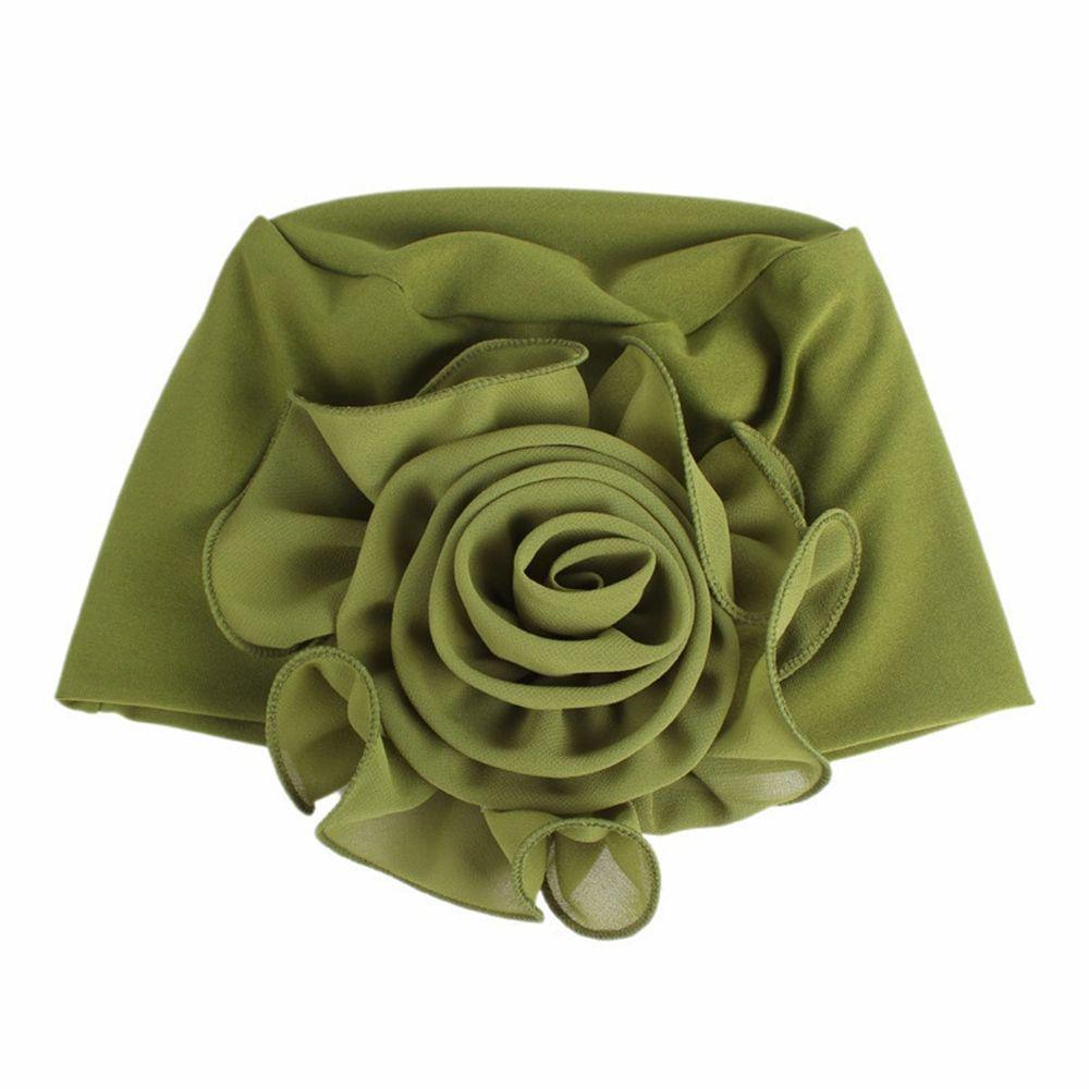 King Beanie Turban Stretchy Headscarf Elastic Chemo Cap Flower Size Hat Hair Loss Wrap Muslim Hijab