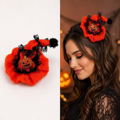 New Halloween Hairpin Pumpkin Ghost Hairpin Children Adult Funny Holiday Hairpin Party Headdress