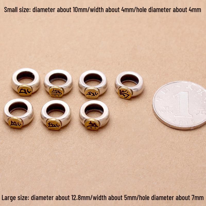 Браслет Двенадцать Знаков Зодиака на санскрите с рунами Восьми Божеств-Хранителей - Бусины, Нить для рук, Украшения.