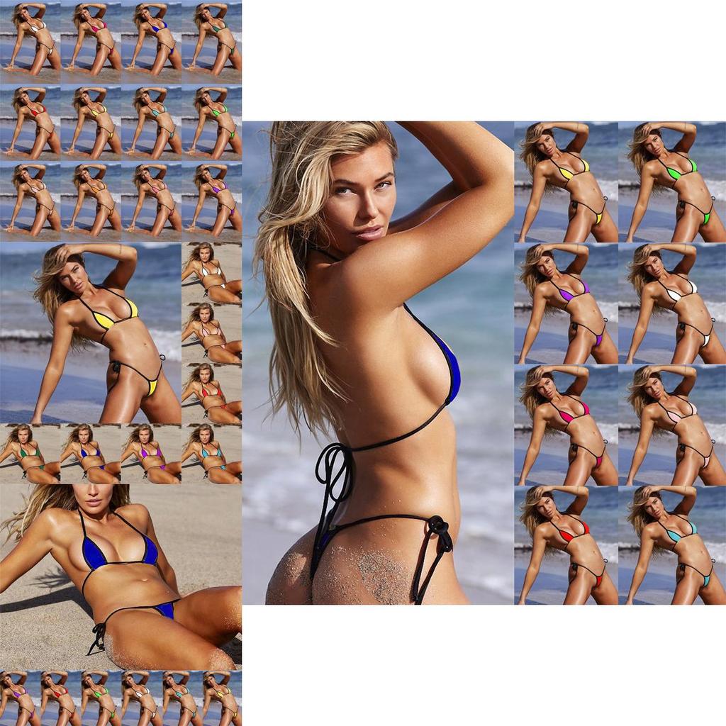 Bikini Women Bra Sets Micro Gstring Thong Lingerie Underwear Swimsuit Swimwear